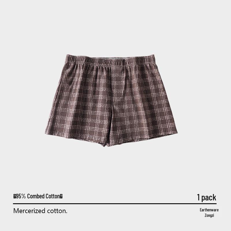 Plus Size Men s Color Block Plaid Aloha Shorts - Casual, Breathable, Comfortable Boxer Briefs for Boys XL