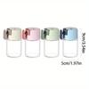 4pcs Press Type Measuring Seasoning Bottle Salt Tank 0.5g Transparent Precise Spice Dispenser Refillable Food Grade Salt Control Containers