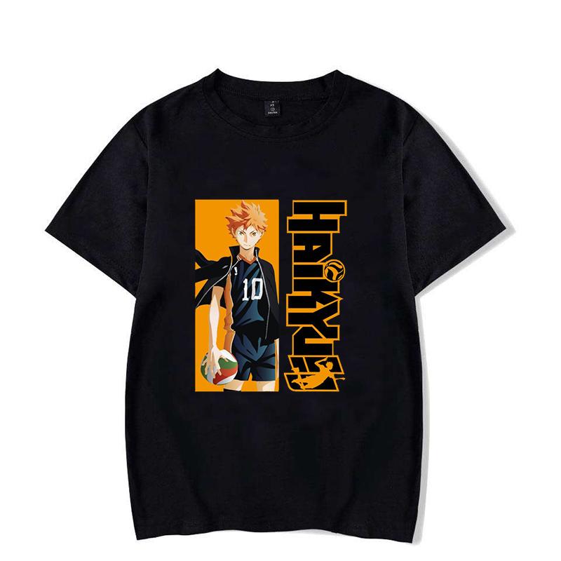 New Funny Anime Hinata Shoyo Graphic Print T-shirt Women Men Cool Summer Soft Harajuku Short Sleeve Plus Size Tops
