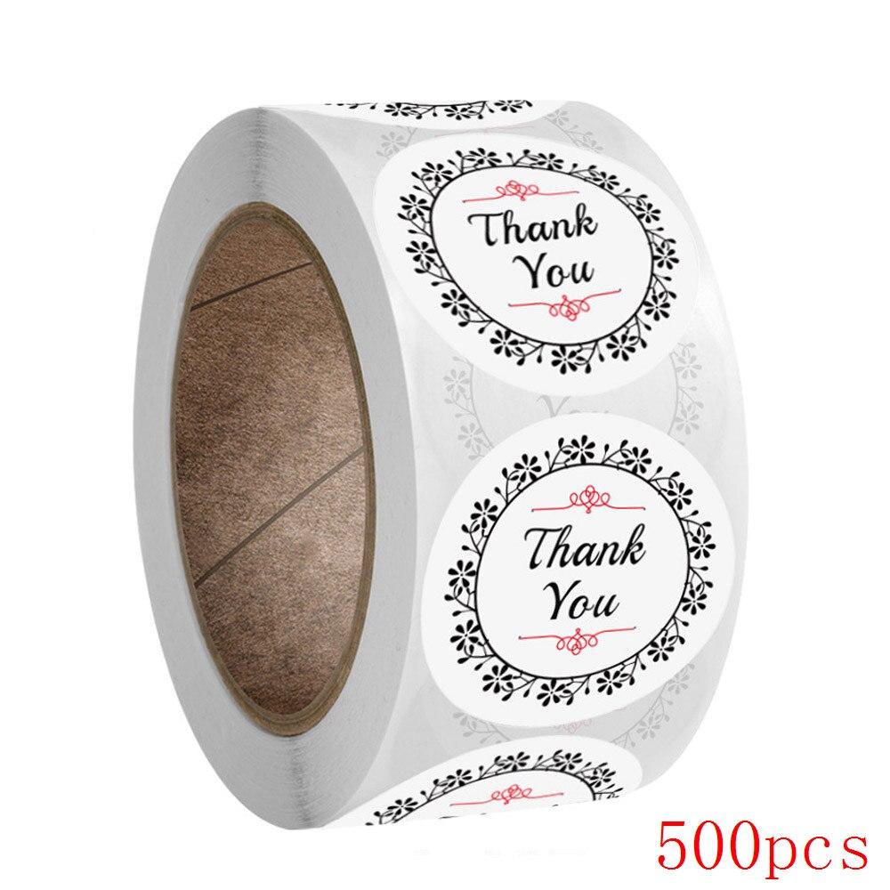 50-500Pcs 1inch Cartoon Thank You Stickers Cute Sun Rainbow Clouds Sticker For Handmade Gift Decor Labels Kids Reward Stickers