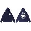 Stussy Mens Hooded Sweatshirt Casual Loose Fit Streetwear Printed Pullover