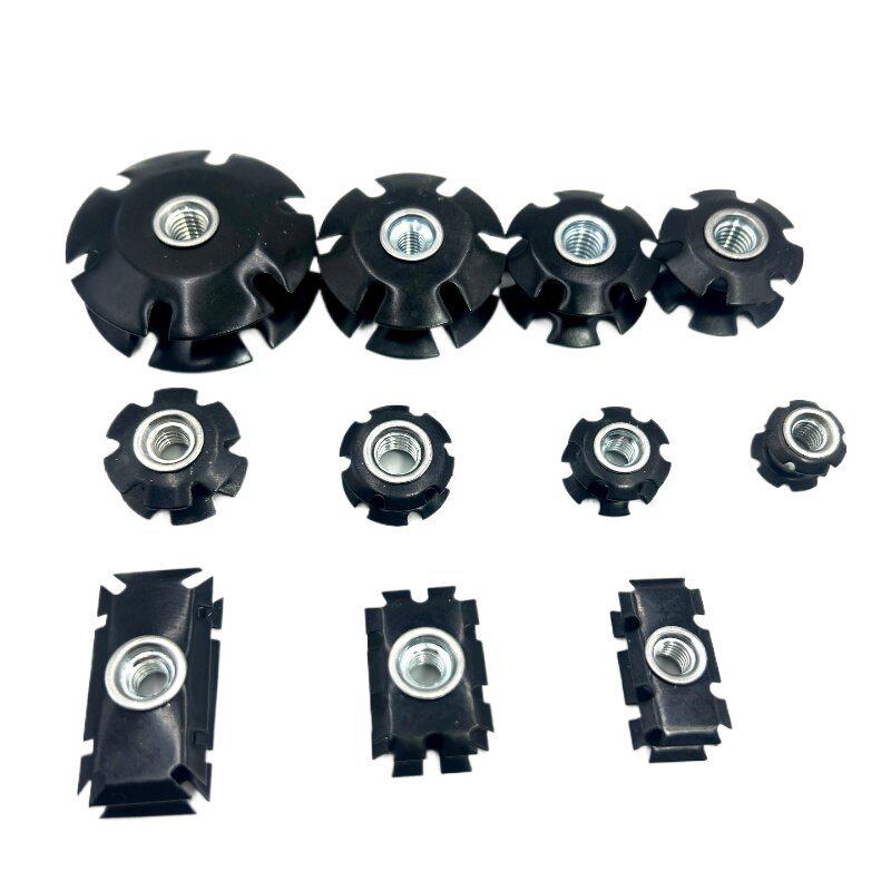 Plum Blossom Spring Washer, Sunflower Nut, M6 Mountain Bike Fork Tube and Display Stand Internal Connector Nut