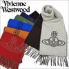 Vivienne Westwood Reversible Scarf with Carry Ribbon and Available in 7 Colors (81030006) Bag, Wrapping, Case. (K410 Navy/Orange). [Used]