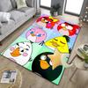 Red Birds Characters Collage Office Rug Chair Mat, Game Carpet, Suitable for Front Door, Bedroom, Living Room, Desk, Holiday Gift