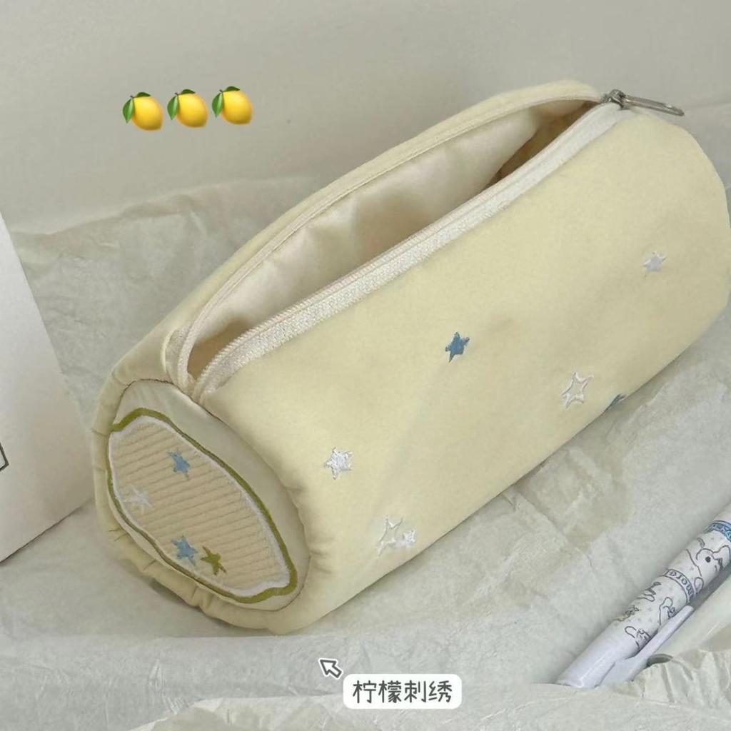 INS Velkokapacitní růžová taška na pero Kreativní měkký pouzdro na penál Organizér na psací potřeby Kreativní studentský dárek