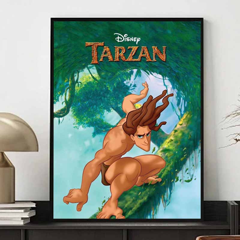 Disney 5D DIY Diamond Painting The Classic Poster of Tarzan Cartoon Full Diamond Mosaic Art Wall Decoration Set