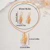 2025 New Middle East Jewelry Set Women's 18k Electroplated Gold Long Clavicle Chain Versatile Earrings