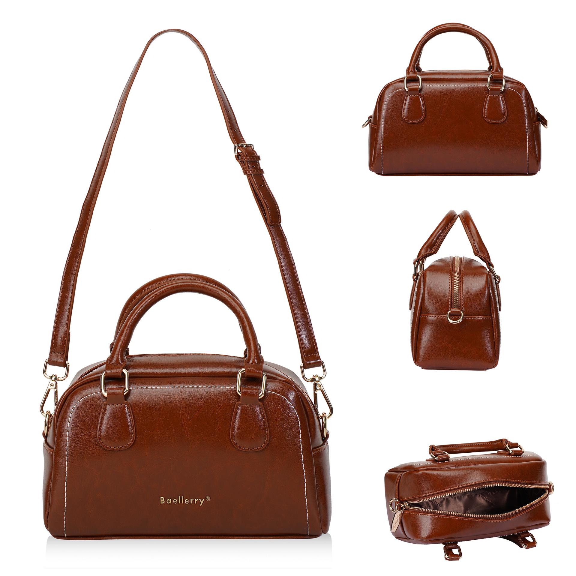 

Autumn/Winter Women s High-End Boston Bowling Crossbody Handbag