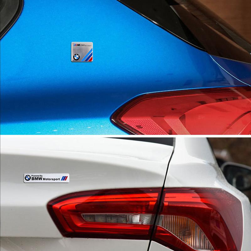AALN1 3D Aluminum Car Badge Sticker Body Trunk Decoration Decal Modification Accessories For BMW E36 E46 E90 E60 E39 F30 F10 F20 X5