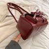 Stylish Shoulder Bags for Women Pure Color Big Capacity Commuter Mini Boston Underarm Bag Luxury Designer Handbag
