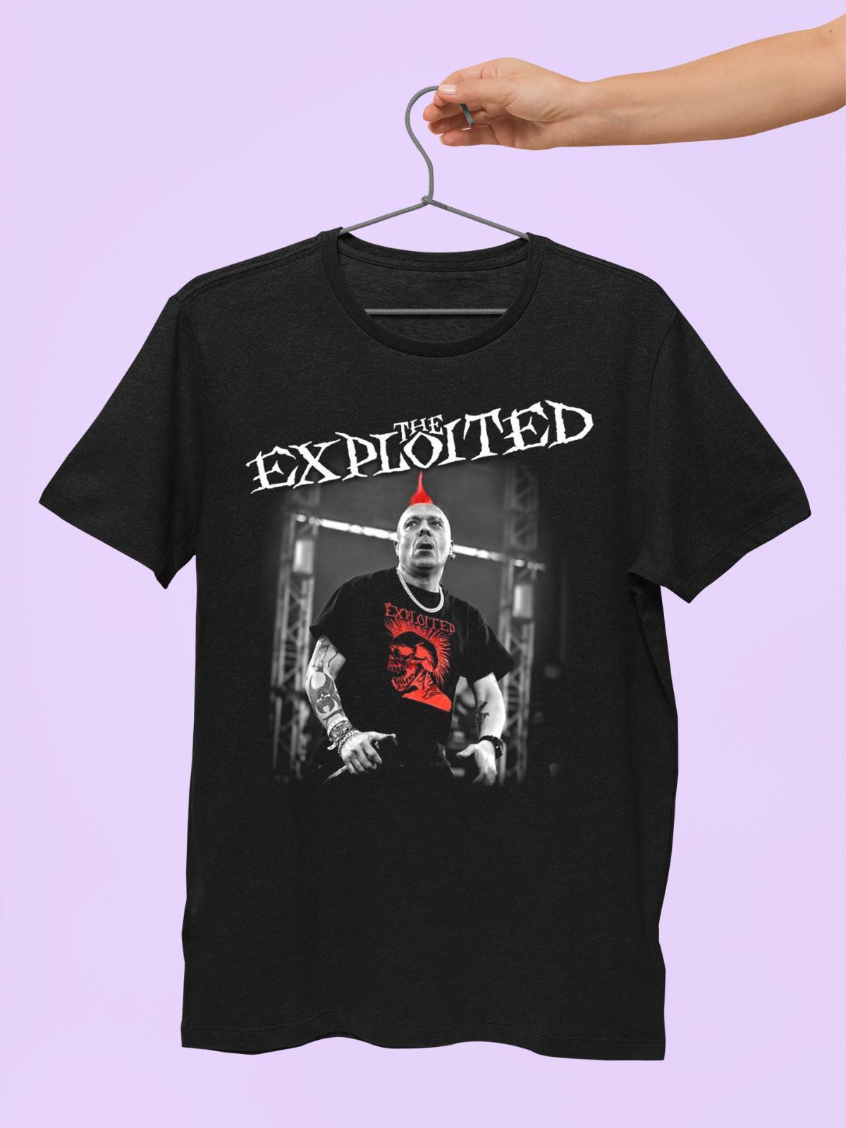 The Exploited Wattie Live Cotton Black Full Size Unisex Tee Shirt CM722 S