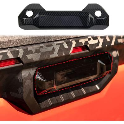Carbon Fiber Style Trunk Rear Door Handle Trim Cover for Toyota Tundra 2022-2026 (Two Hole)