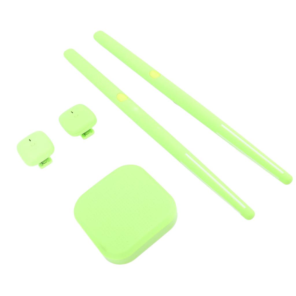 Electric Air Drum Set Portable 3D Motion Sensing RGB Virtual Drum Kit with Drumsticks Pedals