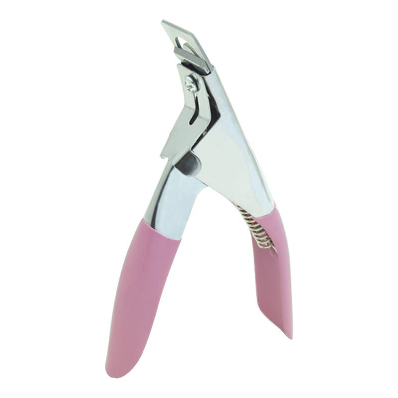 1 pièce Ciseaux pour Faux Ongles Ciseaux à Ligne Unique Ongles en Cristal Acier Inoxydable Ciseaux à Ongles Ciseaux à Ongles en Forme de U Ciseaux pour Ongles Français DIY