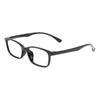 Mode TR90 Leichtgewicht Herren und Damen Schwarz Transparent Brille Rechteck Kunststoff Brillengestelle Für Optische Korrektionsgläser