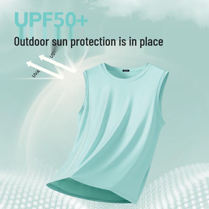 JEEP SPIRIT Men's Summer Ice Silk Quick-Dry Tank Top