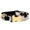 Hundehalsband mit Aufdruck und Knochen-Dekoration für kleine, mittlere und große Haustiere