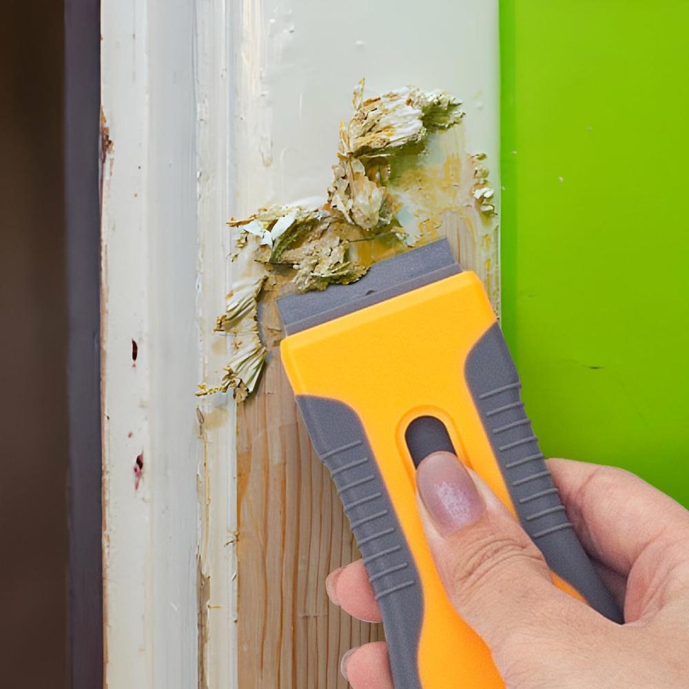 Cleaning Scraper Tool, clean Glass Stove Paint, Window, Label, Sticker, Ceramic Cooktops, Ovens, with 10 stainless steel blades, 10 plastic blades