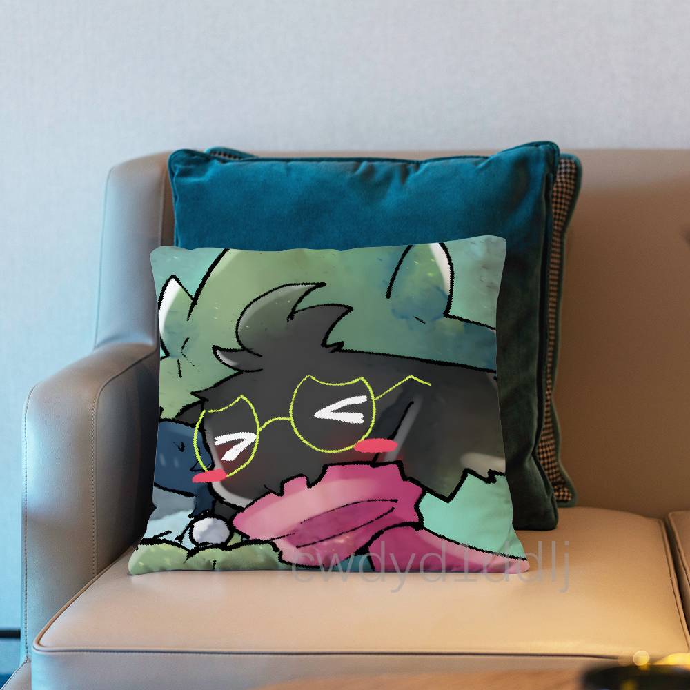 

Ralsei DDeltarune Game Cushion Cover Pillow Cover Decor Pillowcase Printed Cushion Case For Couch 30x30cm