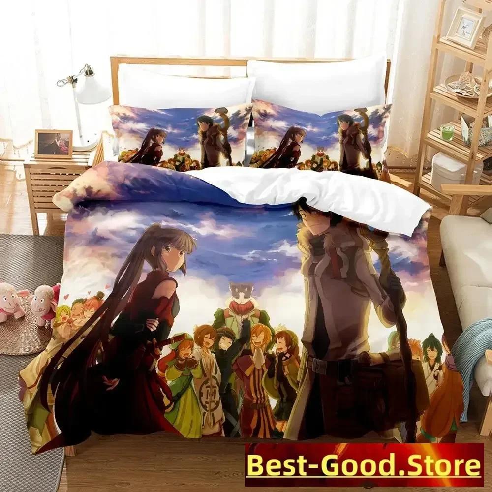 

Comforter Log Horizon Bedding Set Single Twin Full Queen King Size Bed Set Aldult Kid Bedroom s Anime Parure De Lit Bed Comforter (quilt)-EU Single(135*200cm)3pcs