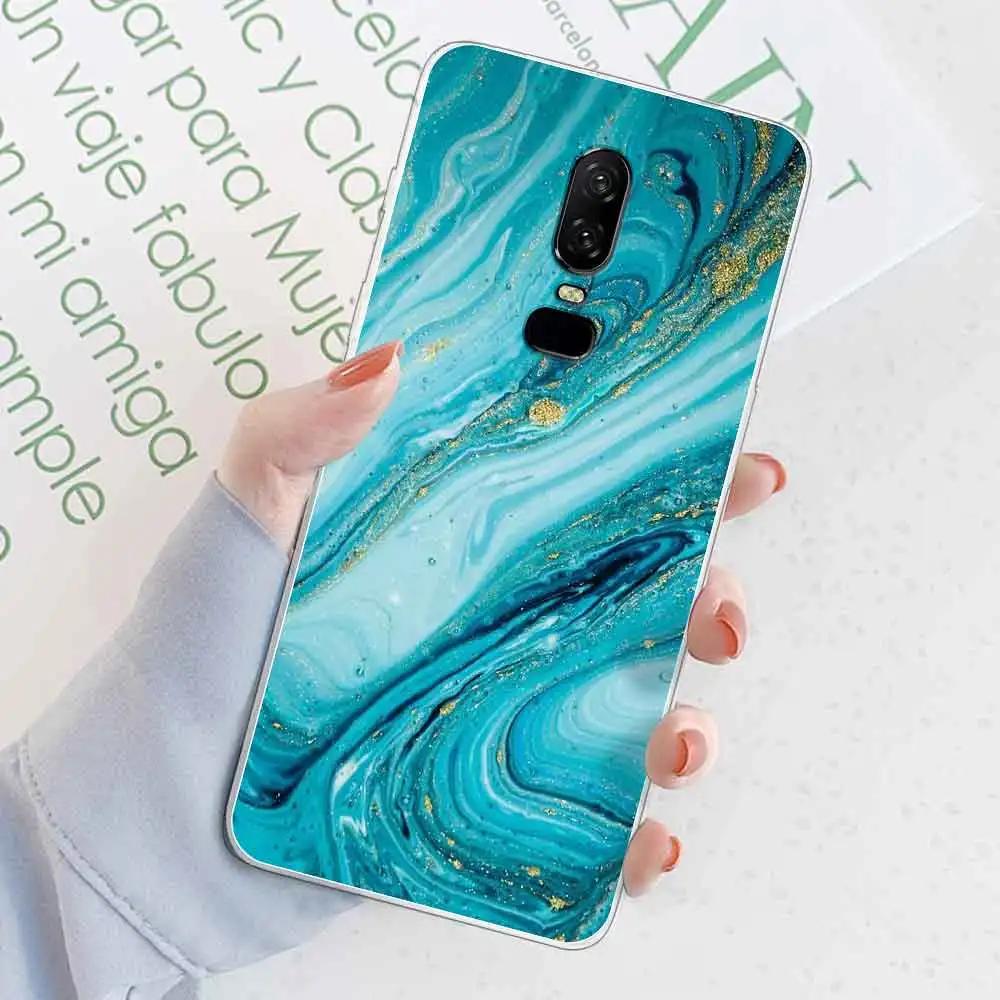 

For OnePlus 6 Case Cover Marble Transparent Silicone Soft TPU For OnePlus 6T Phone Fundas Case ForOnePlus6 6T Coque Shell Bumper OnePlus 6T