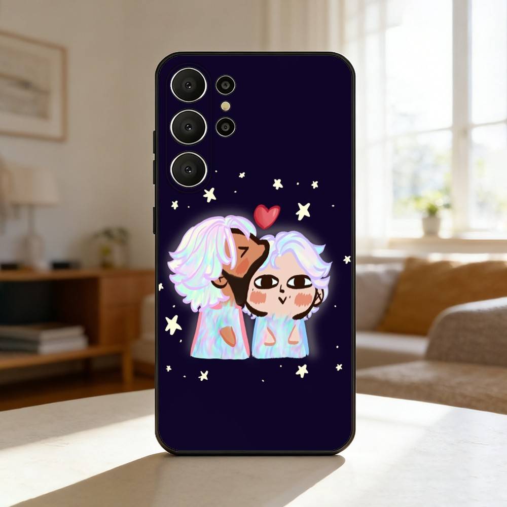 The M-Midnight G-Gospel Phone Case For Samsung S26,S25,24,23,22,30,21,10,9,Ultra,Plus,Lite,FE Soft Black Case