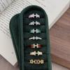 H Letter Niche Multi-Color Enamel With Diamonds Zircon Bead Enamel Light Luxury Fashion Open Ring Stacked Ring