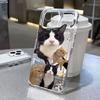Cute Cat Clear Phone Case For IPhone 17 Air 16 15 14 13 Cases 15 16 Pro Max 17 Air 12 11 14 Plus 16promax Fundas Soft TPU Cover