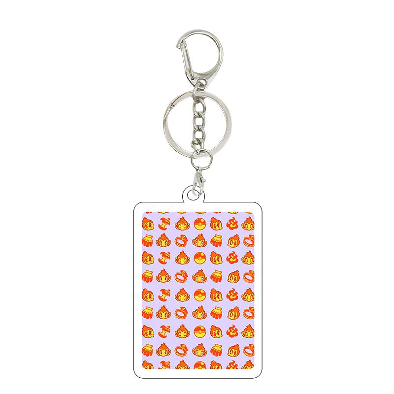 Ptcg Pocket 5cm Anime Fashion Squirtle Bulbasaur Psyduck Cartoon Diy Acrylic Action Keychain Backpack Pendant Accessories Charm