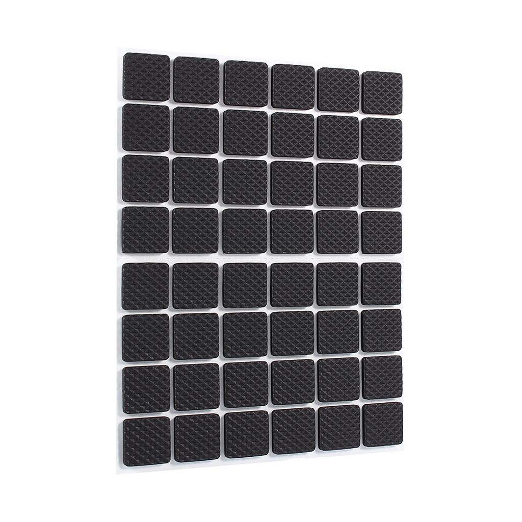 Self Adhesive Rubber Floor Pads 48 Pack Black Non Slip Self Adhesive Floor Protector Furniture Sofa Table Chair Rubber Feet