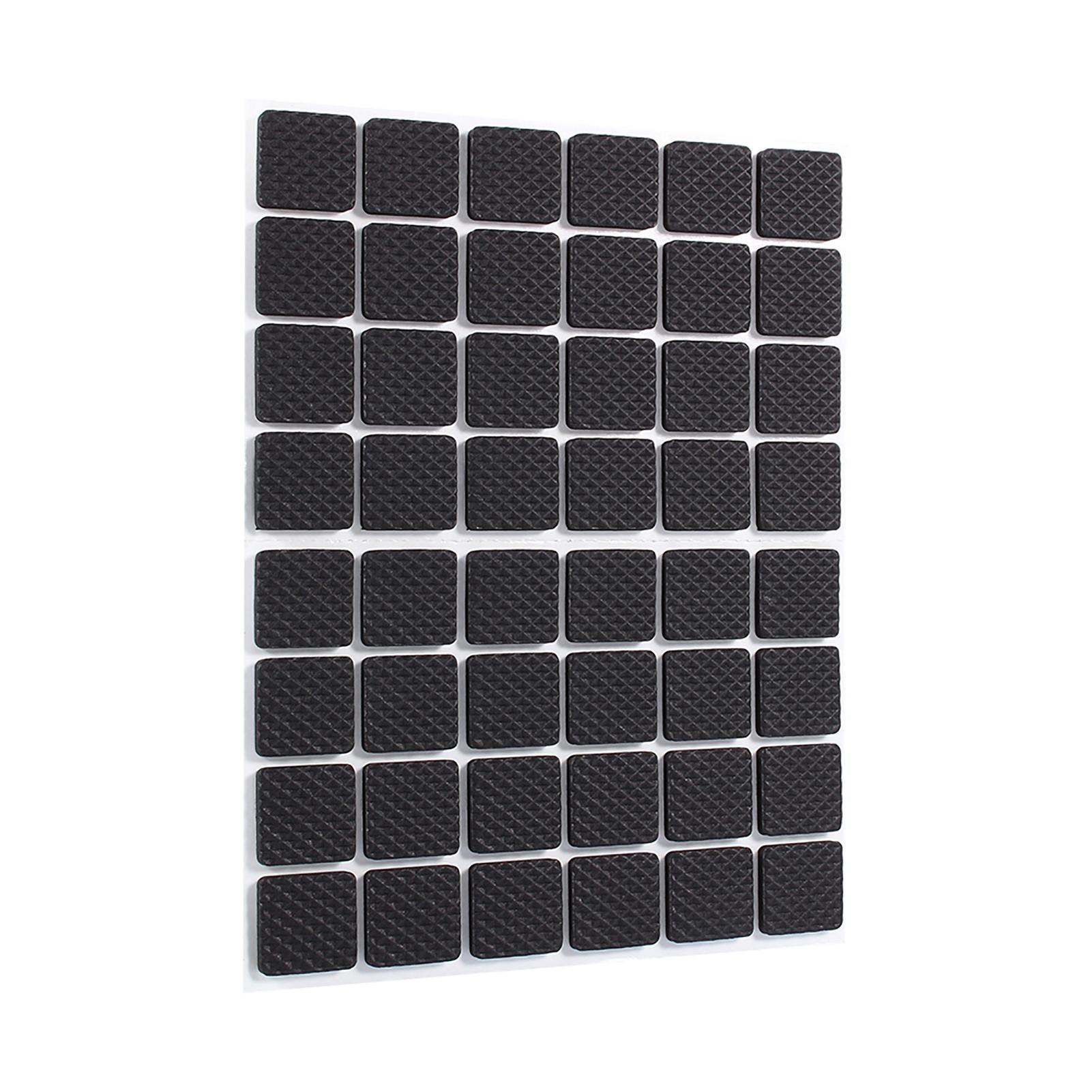 

48Pcs Black NOn slip Self Adhesive Floor Protectors Furniture Sofa Table Chair Rubber Feet Pads