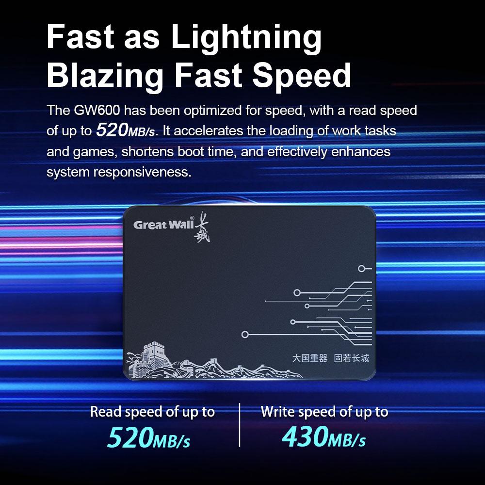 Built In Hard Drive Great Wall GW500 2.5-inch SATA Interface TLC Granule 240GB/480GB SSD