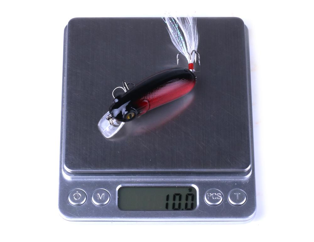 5PCS Fishing Tackle Deep Diving Crankbaits Jerkbait Wobbler Fishing Tackle Good Treble Hooks Tackle For Bass Carp 6CM-10G-#8