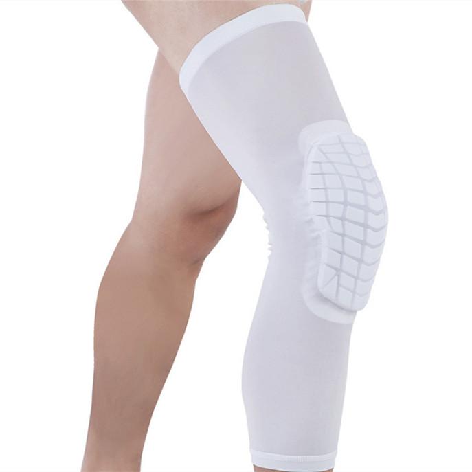 

1 шт. Дышащие спортивные футбольные баскетбольные наколенники, сотовые наколенники, компрессионный рукав для ноги, поддержка колена, защита, безопасность L