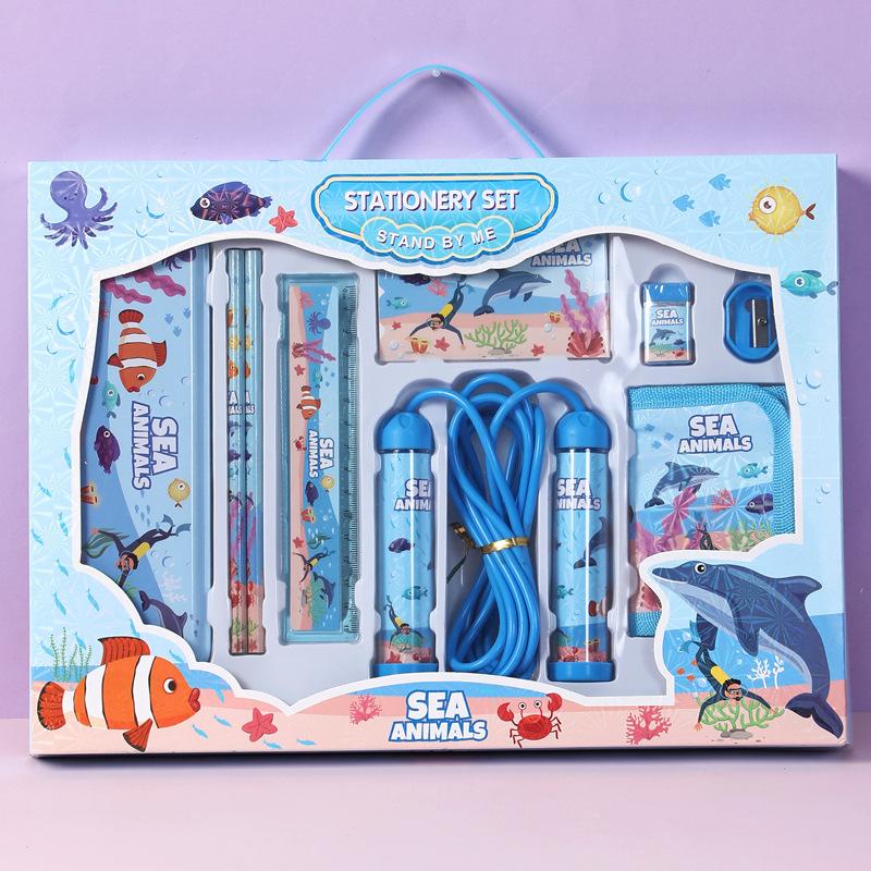 2026 Cartoon Stationery Set Gift Box Student Gift Reward Holiday School Supplies Student Prizes