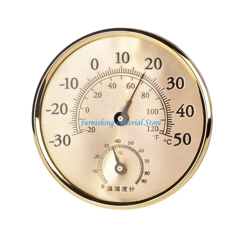 Y5GD Innen-Temperatur-Feuchtigkeits-Detektor Sensor-Messgerät Tisch-Analog-Thermometer Hygrometer Großes Display für Zuhause Büro