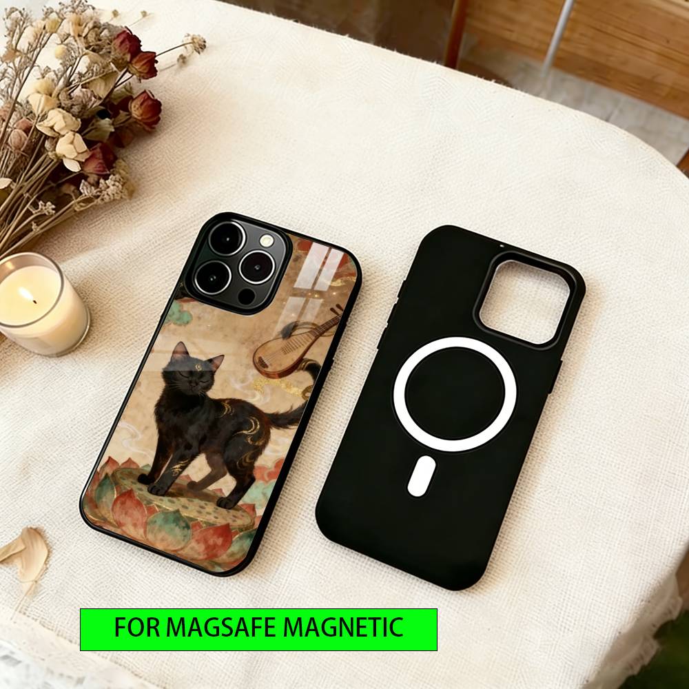 Civet cat Phone Case For iPhone17,16,15,14,13,12,11 Plus,Pro Magnetic with Magsafe Wireless Charging