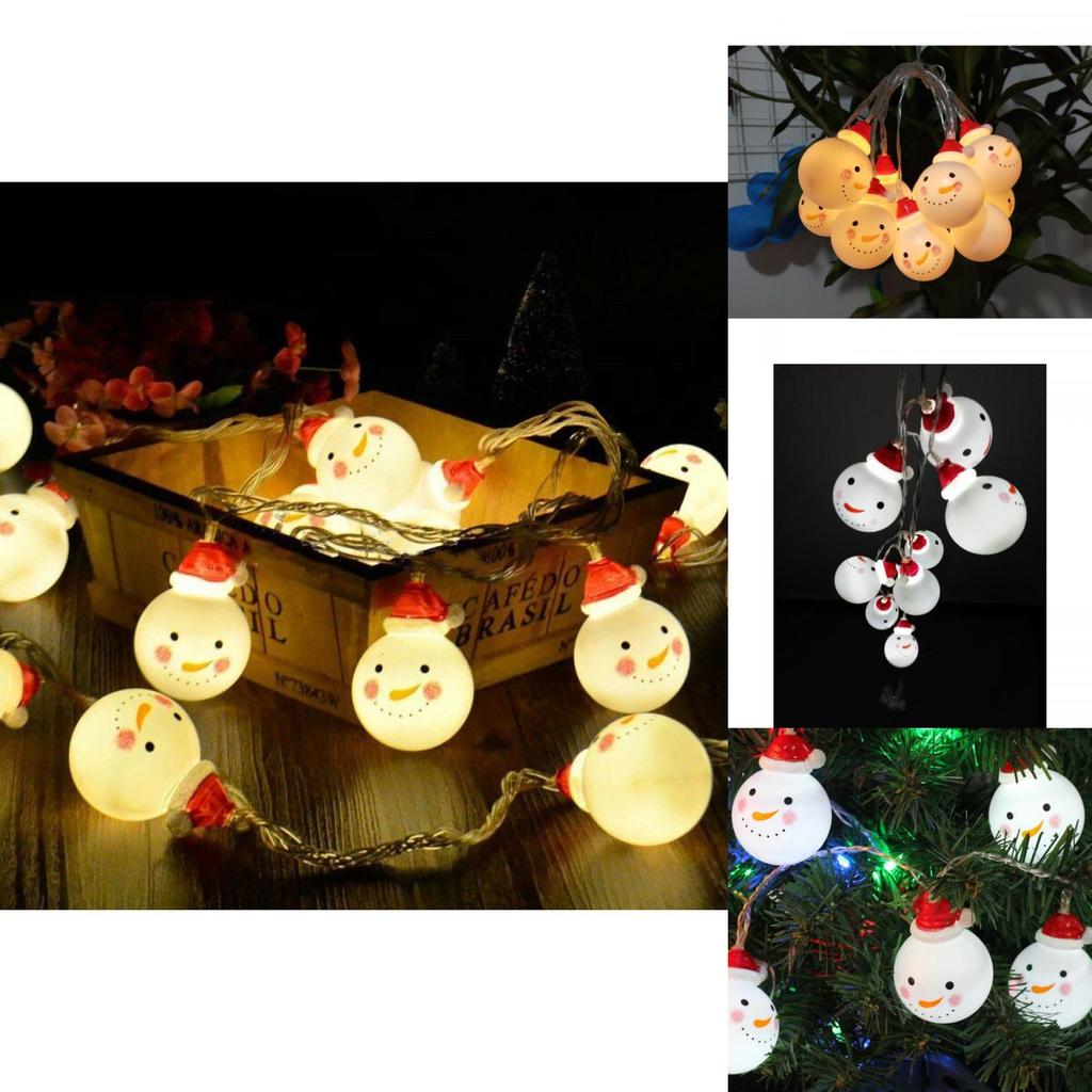 Magical Christmas Snowman String Lights For Kids Rooms With 10/20 Leds For Festive Decor