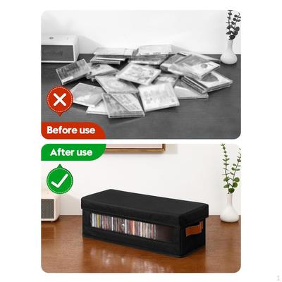 CD Opbergdoos, Filmplank Organizer, Praktische Opvouwbare Hoes Houder Schijf voor Videogame