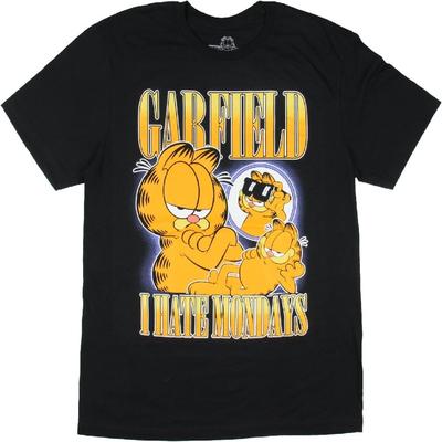 Garfield Men's I Hate Mondays Funny Adult Short Sleeve Graphic Print T-Shirt (Large)