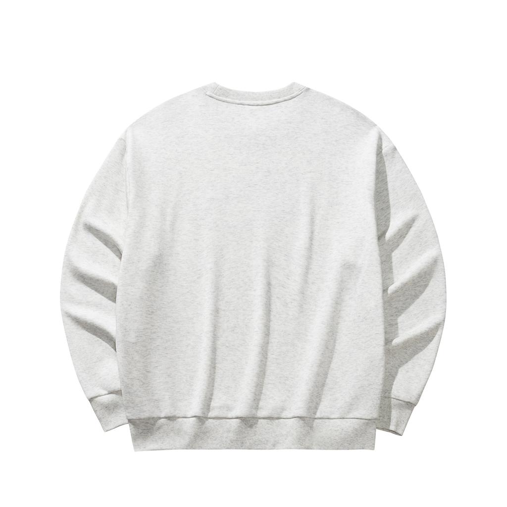 Anta Cat Print Fleece Loose Warm Pullover Fashion Sports Casual Trendy Versatile Long Sleeve Sweatshirt Women Tops Gray Gray-Floral 962618704-1