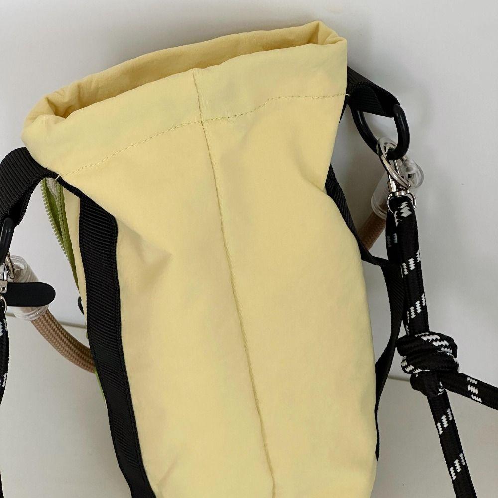 Nylon Rope Drawstring Crossbody Bag Coin Pouch Mobile Phone Pack Nylon Shoulder Bag  Outdoor