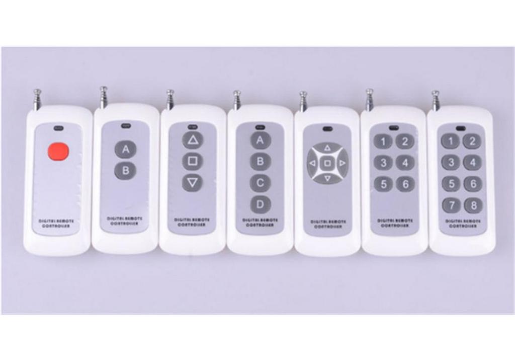 Superheterodyne Receiver 315/433 MHz Wireless Transceiver with 4-Channel Decoder & 2-Button Remote Control