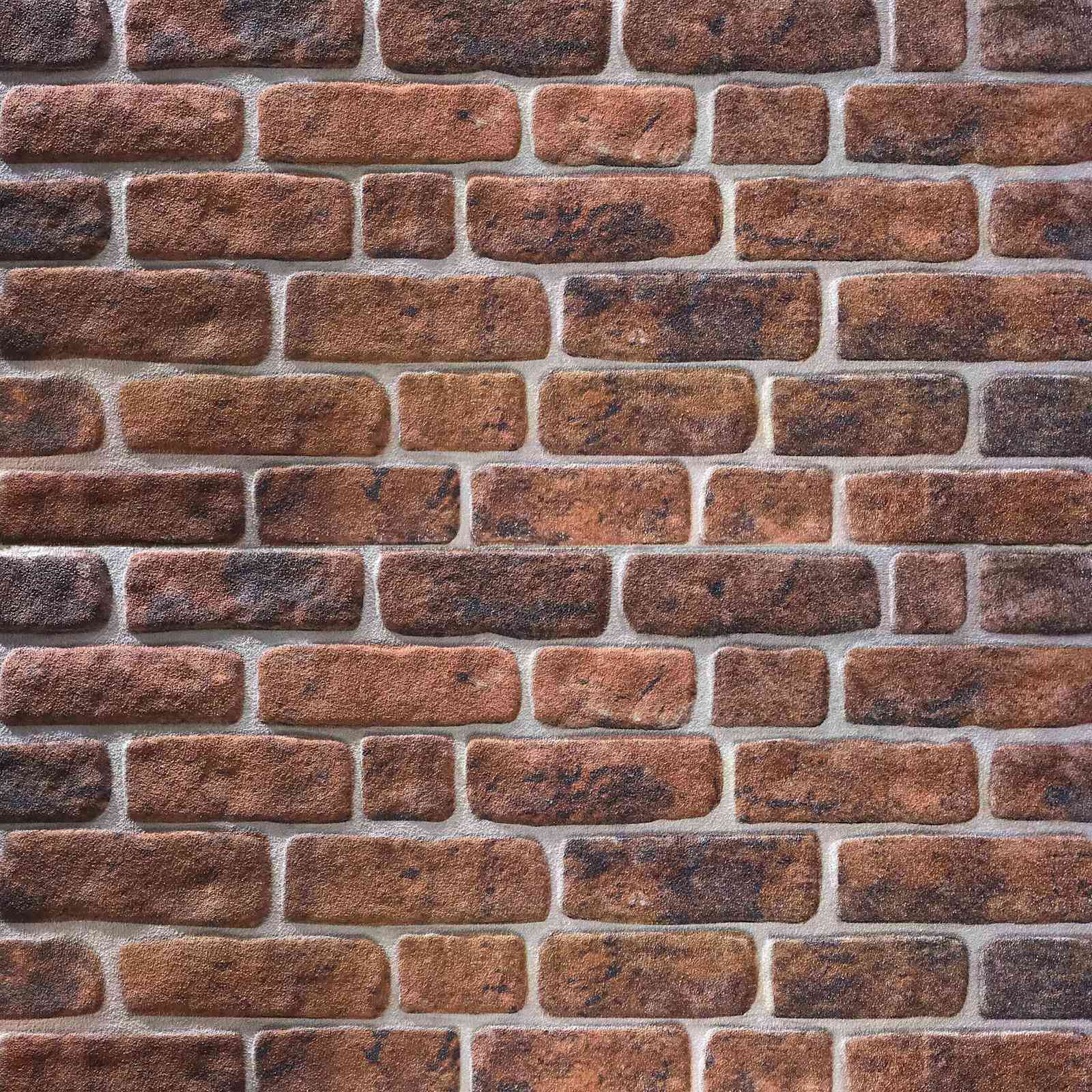 Wall Panels 10 pcs Brown Brick