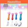 Set de Couverts pour Enfants Peppa Pig Adorables Fourchettes et Cuillères à Manche Court dans une Boîte Cadeau