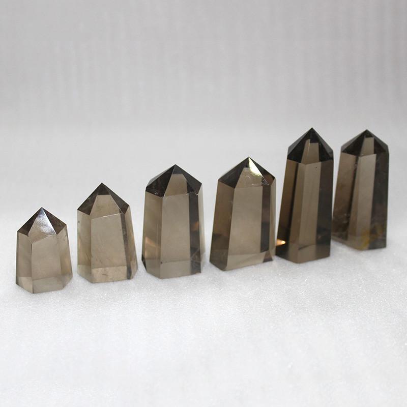 Natürlicher Rauchiger Citrin Quarz Obelisk Kristallstab Spitze Einzigartig Heilung Heimdeko Geschenk Mit Elegantem Design