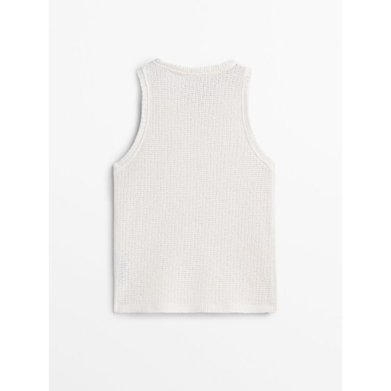 MD Women's Summer New Arrival Lightweight Plaid Cotton Sleeveless Knitting Vest T-shirt Female 06804533712