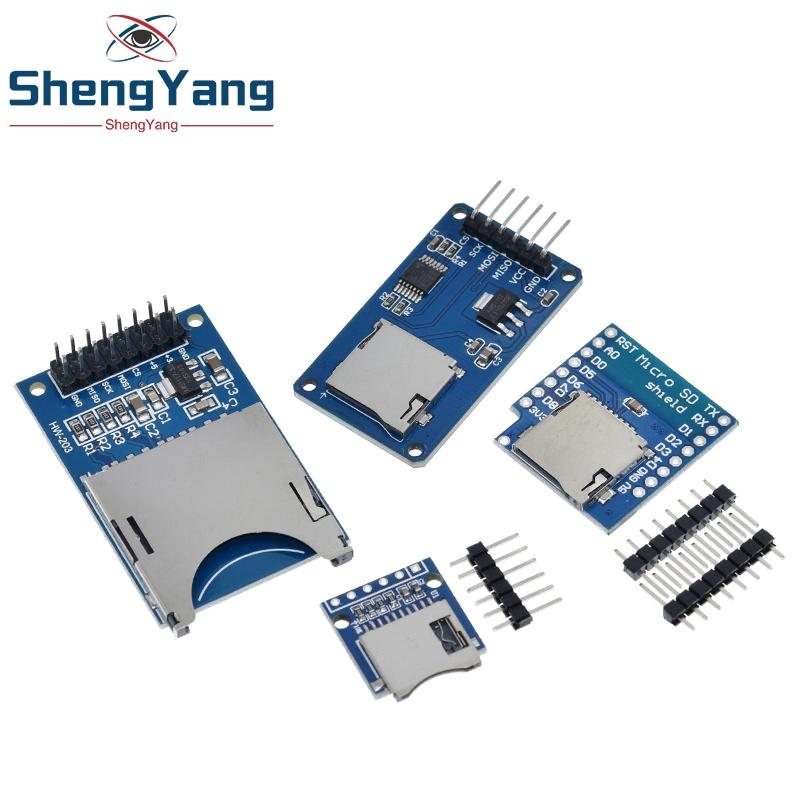 Module Carte TF D1 Mini Carte Micro SD Carte Mémoire TF Carte Mémoire Shield Module Avec Broches pour Arduino