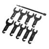 10 Stück Pneumatischer Lüfterkupplungs-Schlüssel-Satz 45 Kohlenstoffstahl Effizient Tragbar Kupplung Lüfter Demontage Werkzeugsatz