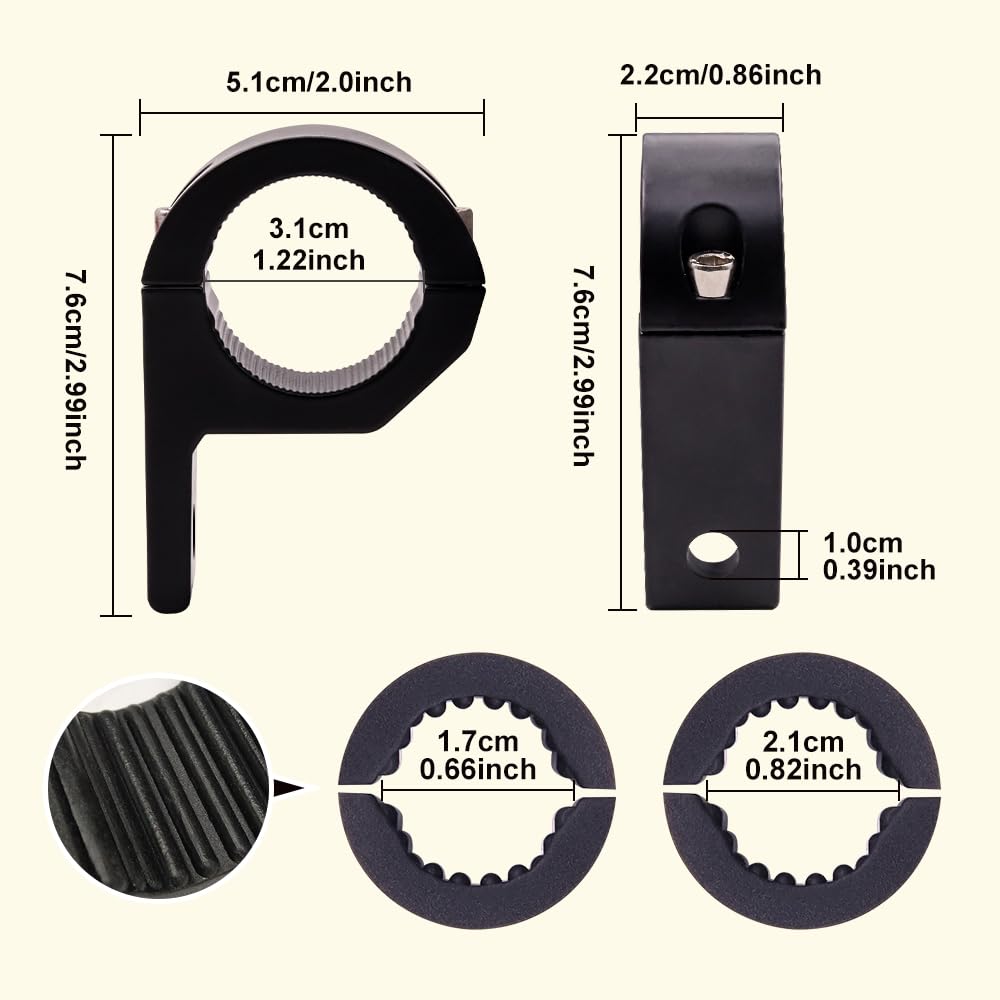 Ygmylandbb Bike Stay, Mounting Stay, Bracket, Fog Lamp, Work Light, Headlight, Auxiliary Light, Light